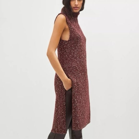 Anthropologie Dresses & Skirts - Anthropologie - Sleeveless Cowlneck Sweater Dress